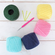 Cotton Crochet Thread Set - Spring Colors - Size 3 - Five 140 Yd Balls - Threadart.com