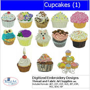 Machine Embroidery Designs - Cupcakes(1) - Threadart.com