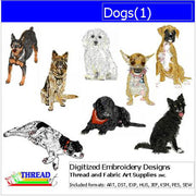 Machine Embroidery Designs - Dogs(1) - Threadart.com