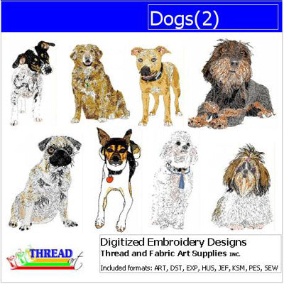 Machine Embroidery Designs - Dogs(2) - Threadart.com