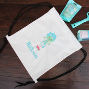 Canvas Cinch Drawstring Tote Bag BackPack - Natural - Threadart.com