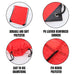 10 Drawstring Tote Bags - Black - Threadart.com