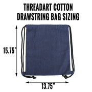 Canvas Cinch Drawstring Tote Bag BackPack - Natural - Threadart.com