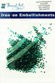 Hot Fix Rhinestones - SS6 - Emerald - 1440 stones - Threadart.com