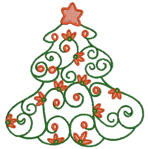 Machine Embroidery Designs - Christmas Filigree - Threadart.com