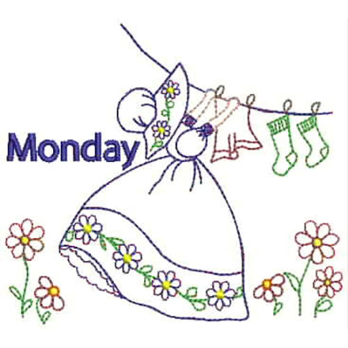 Machine Embroidery Designs - Tea Towels Days(1) - Threadart.com