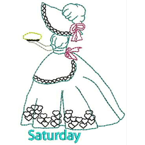 Machine Embroidery Designs - Tea Towels Days(1) - Threadart.com