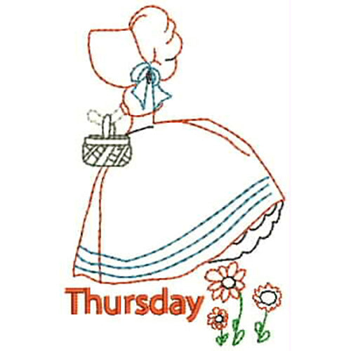 Machine Embroidery Designs - Tea Towels Days(1) - Threadart.com