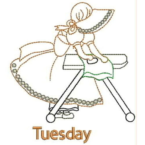Machine Embroidery Designs - Tea Towels Days(1) - Threadart.com