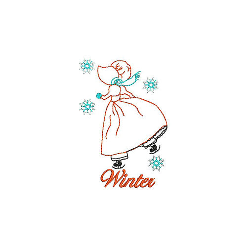 Machine Embroidery Designs - Tea Towels Seasons(1) - Threadart.com