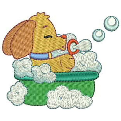 Machine Embroidery Designs - Bubble Bath(1) - Threadart.com