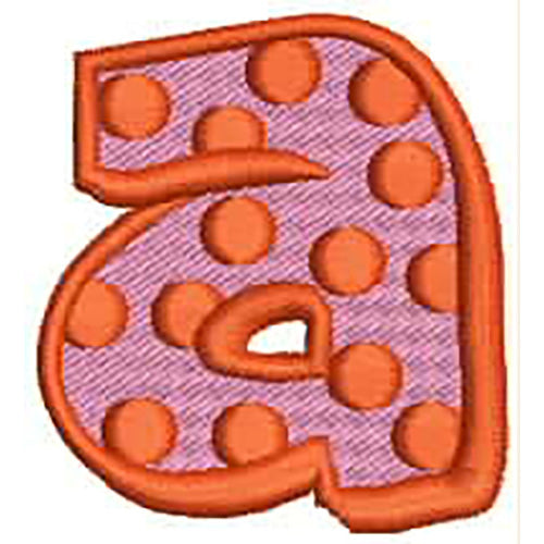 Machine Embroidery Designs - Polka Dot Letters(1) - Threadart.com