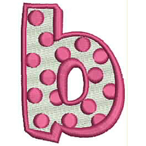 Machine Embroidery Designs - Polka Dot Letters(1) - Threadart.com