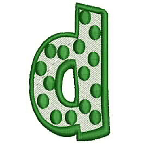 Machine Embroidery Designs - Polka Dot Letters(1) - Threadart.com
