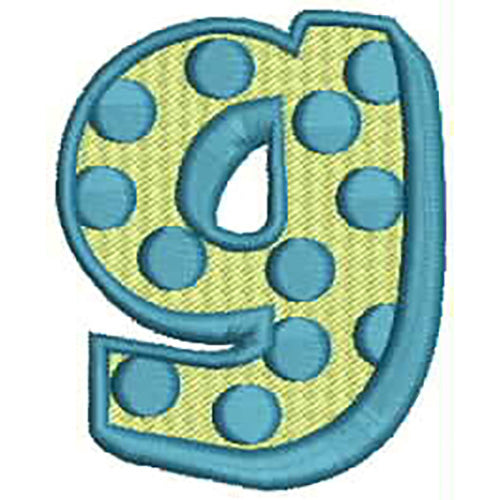 Machine Embroidery Designs - Polka Dot Letters(1) - Threadart.com