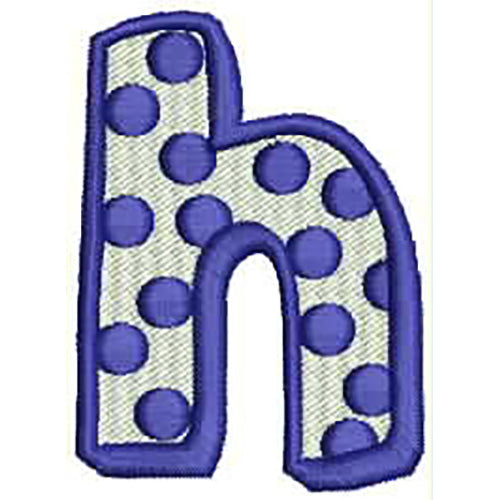 Machine Embroidery Designs - Polka Dot Letters(1) - Threadart.com