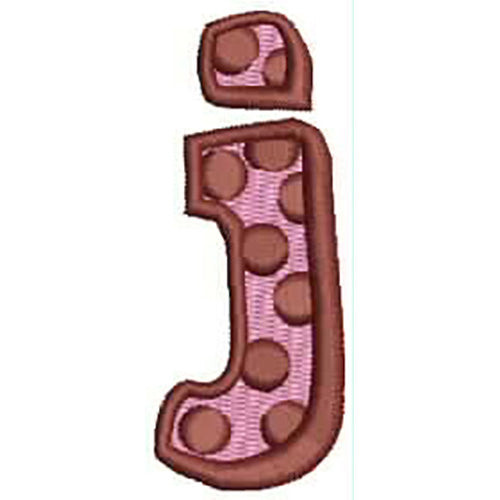Machine Embroidery Designs - Polka Dot Letters(1) - Threadart.com