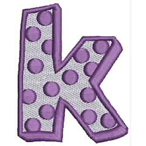 Machine Embroidery Designs - Polka Dot Letters(1) - Threadart.com
