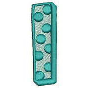 Machine Embroidery Designs - Polka Dot Letters(1) - Threadart.com