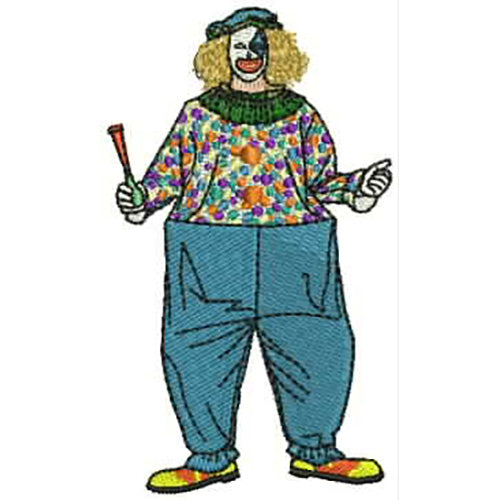 Machine Embroidery Designs - Realistic Clowns(1) - Threadart.com