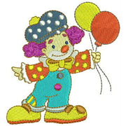 Machine Embroidery Designs - Cartoon Clowns(1) - Threadart.com