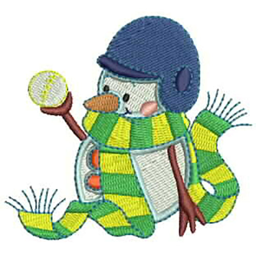 Machine Embroidery Designs - Snowmen(1) - Threadart.com