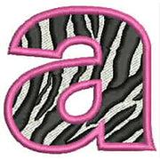 Machine Embroidery Designs - Zebra Alphabet(1) - Threadart.com