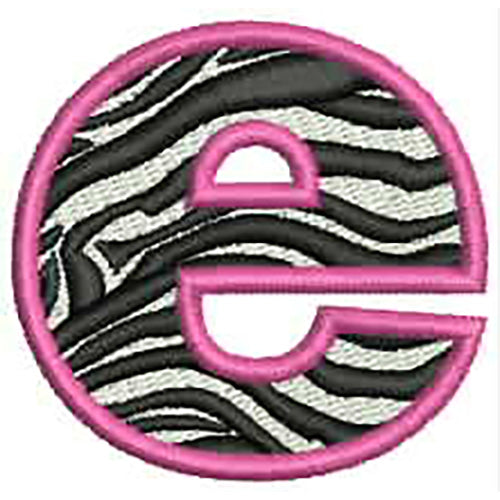 Machine Embroidery Designs - Zebra Alphabet(1) - Threadart.com