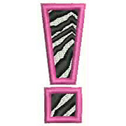 Machine Embroidery Designs - Zebra Alphabet(1) - Threadart.com