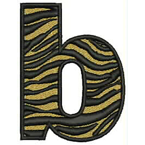 Machine Embroidery Designs - Tiger Alphabet(1) - Threadart.com