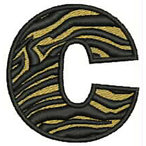 Machine Embroidery Designs - Tiger Alphabet(1) - Threadart.com