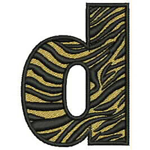 Machine Embroidery Designs - Tiger Alphabet(1) - Threadart.com