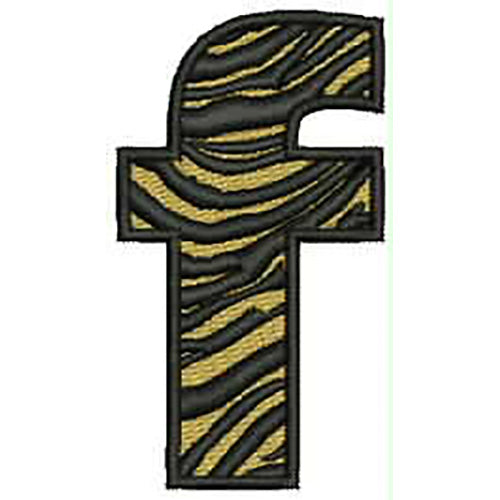 Machine Embroidery Designs - Tiger Alphabet(1) - Threadart.com
