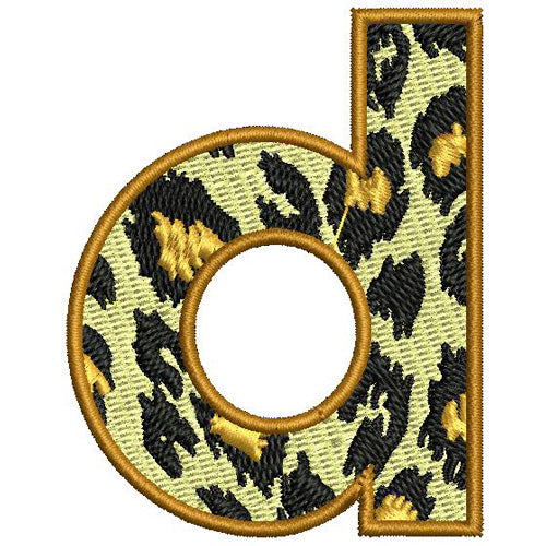 Machine Embroidery Designs - Leopard Alphabet(1) - Threadart.com