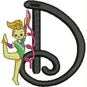 Machine Embroidery Designs - Gymnastics Alphabet - Threadart.com