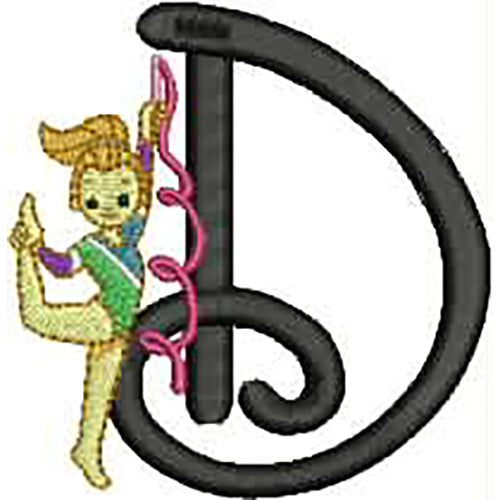 Machine Embroidery Designs - Gymnastics Alphabet - Threadart.com
