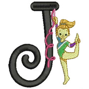 Machine Embroidery Designs - Gymnastics Alphabet - Threadart.com