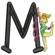 Machine Embroidery Designs - Gymnastics Alphabet - Threadart.com