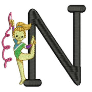 Machine Embroidery Designs - Gymnastics Alphabet - Threadart.com