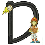 Machine Embroidery Designs - Baseball Alphabet(1) - Threadart.com