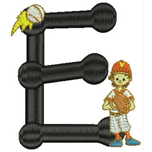 Machine Embroidery Designs - Baseball Alphabet(1) - Threadart.com
