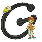 Machine Embroidery Designs - Baseball Alphabet(1) - Threadart.com