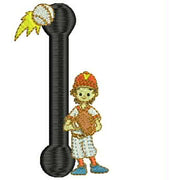 Machine Embroidery Designs - Baseball Alphabet(1) - Threadart.com