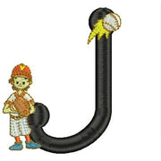 Machine Embroidery Designs - Baseball Alphabet(1) - Threadart.com