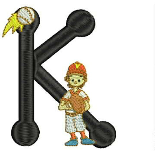 Machine Embroidery Designs - Baseball Alphabet(1) - Threadart.com