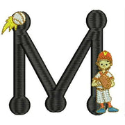 Machine Embroidery Designs - Baseball Alphabet(1) - Threadart.com