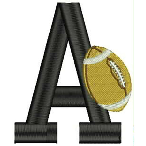 Machine Embroidery Designs - Football Alphabet(1) - Threadart.com