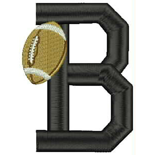 Machine Embroidery Designs - Football Alphabet(1) - Threadart.com