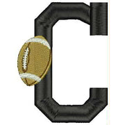 Machine Embroidery Designs - Football Alphabet(1) - Threadart.com