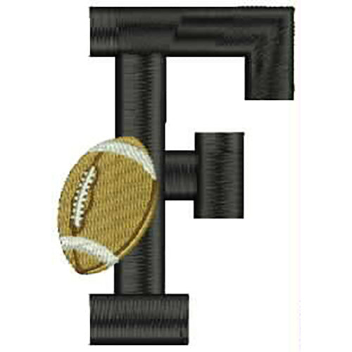 Machine Embroidery Designs - Football Alphabet(1) - Threadart.com